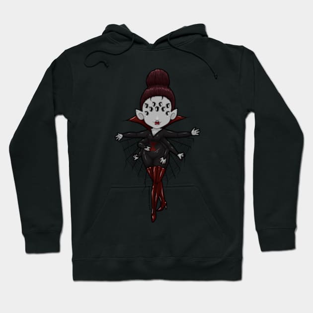 Attack of the Spiderwoman Hoodie by SpacebatDesigns 